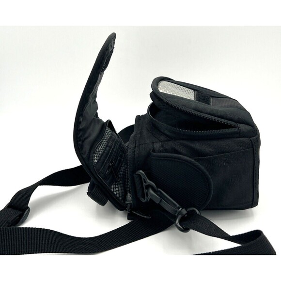 LowePro Edit 100 Camera Camcorder Soft Bag Black Multi Pocket Comfort Grab Handl - Picture 7 of 16
